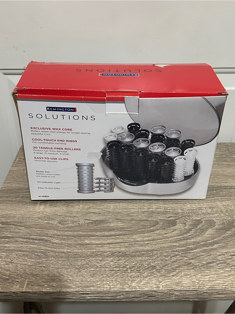 Remington Solutions H-1080i Ionic Hairsetter 20 Wax Core Hot Rollers Clips Works